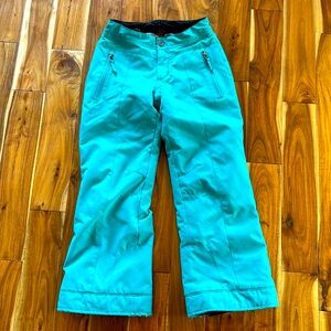 Girls snow ski pant- OberMeyer blue - Size 8